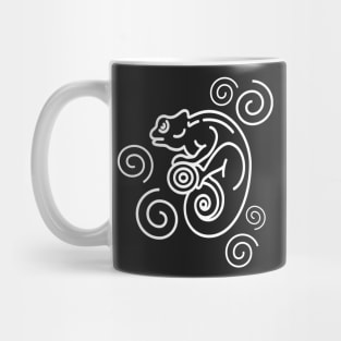 Trippy Psychedelic Chameleon Lizard Mug